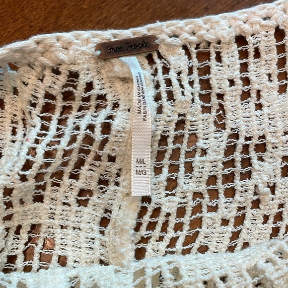 Free people lace oversized top - Picture 5 of 8